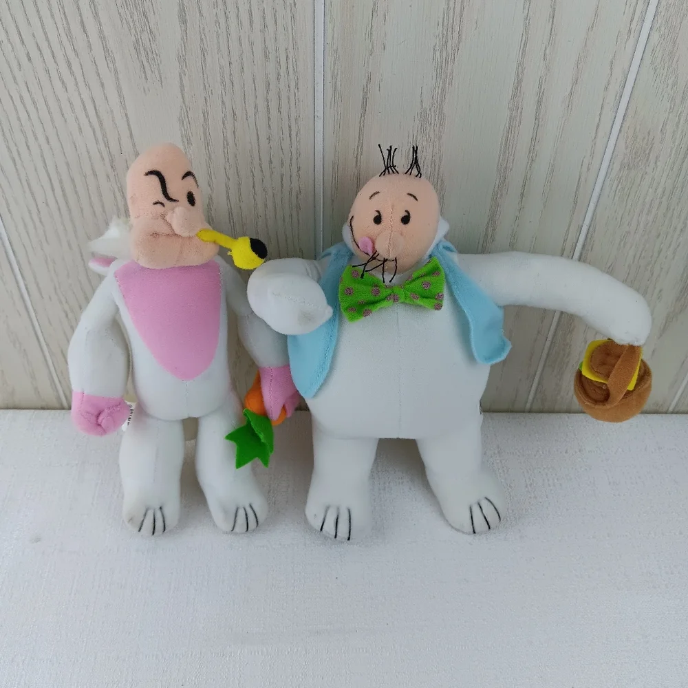 Popeye's Popeye An Wimpy As Bunny Rabbit plush 12" basket w hamburger plush 2004 - Picture 4 of 15